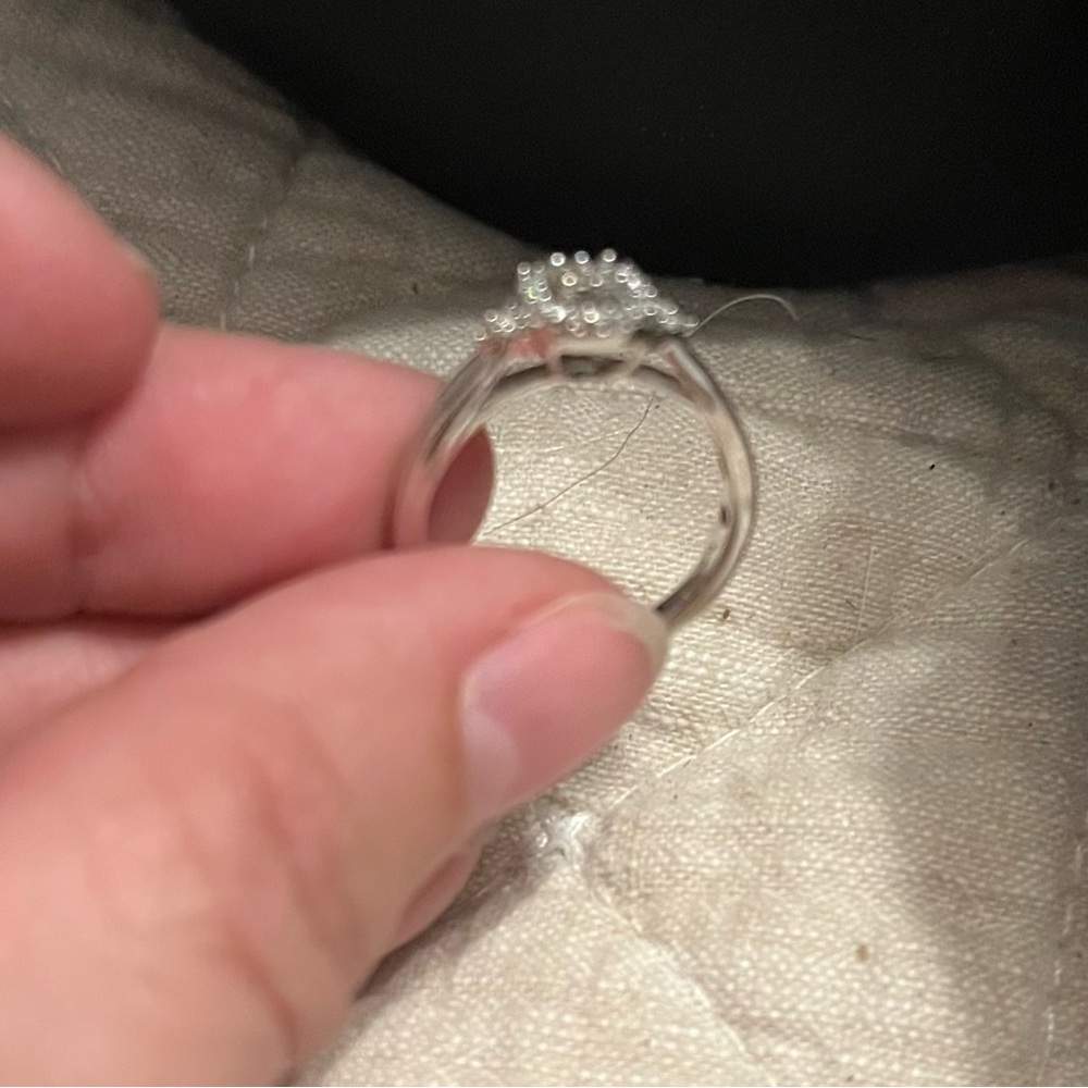 White gold promise or engagement ring size 6.5/7.